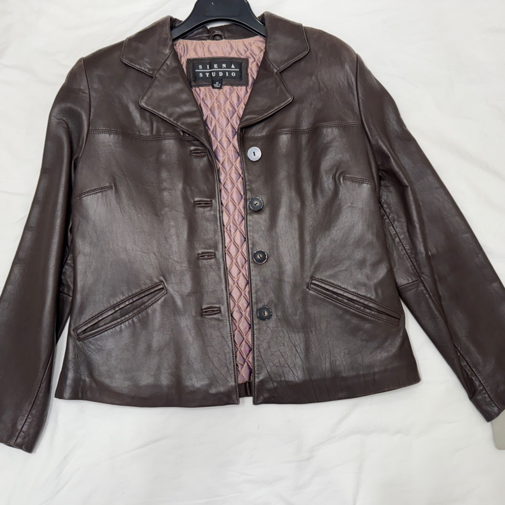 Women's Dark Brown Leather Jacket